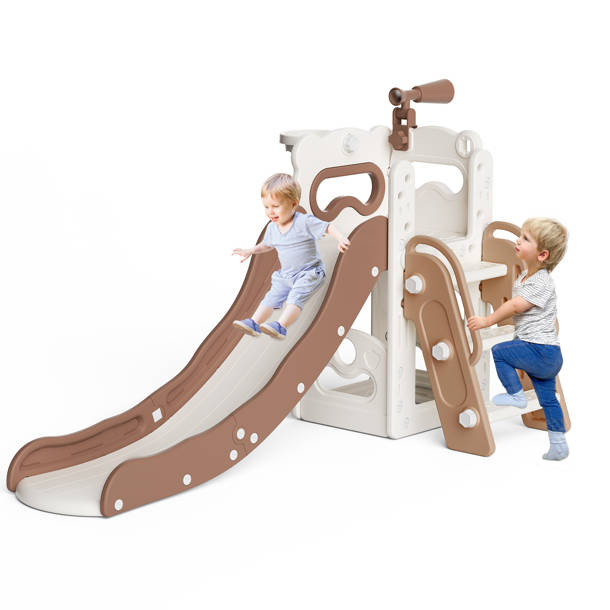 KidKraft Seacove Wooden Playset/Swing Set With Table & Bench, Slide And